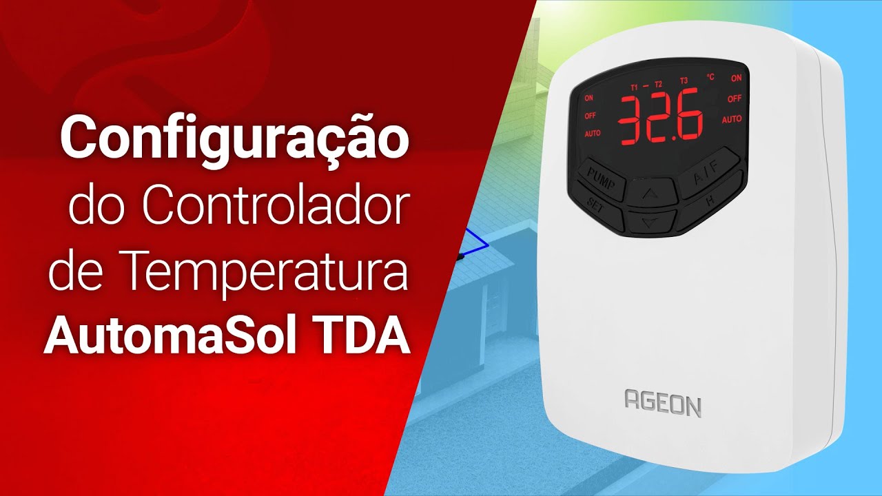 Como configurar o controlador de Temperatura AutomaSol TDA para Aquecimento Solar